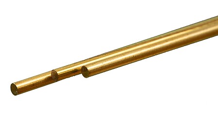 K&S Engineering 9865 3mm round brass rod