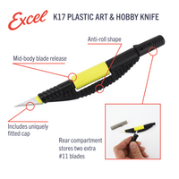 Excel Blades K17 Plastic Art Knife (16017) product view 6