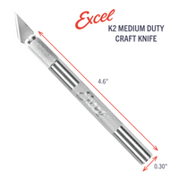 Excel Blades K2 Aluminum Medium Duty Craft Knife (16002) product view 4