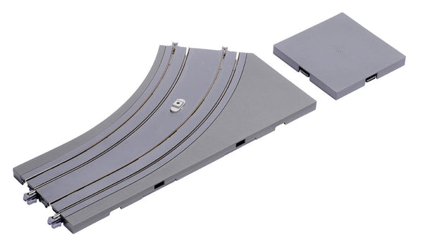 Kato 40-103-E N Scale Unitram E Left Curve Track R180mm 45° actual gray molded track plate and intersection road photograph