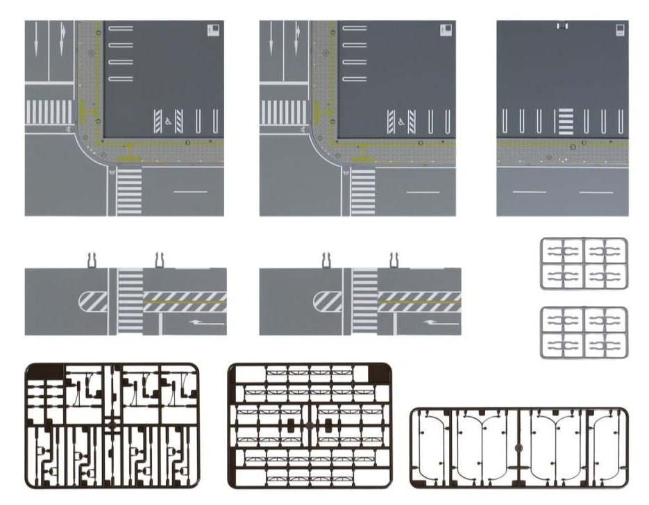 Actual physical Kato 40-822 UNITRAM Streetscape Expansion Set — N Scale