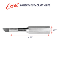 Excel Blades K6 Heavy Duty Metal Hobby Knife (16006) product view 6