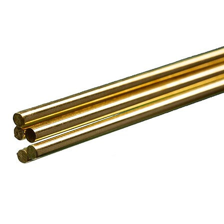 K&S Precision Metals 5/32 x 36-Inch Round Brass Rod 5-Pack – 1163