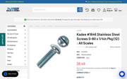 Kadee #1646 stainless steel 0-80 x 1/4 inch screws