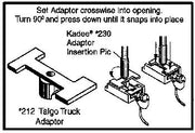 Kadee 212 HO scale Talgo truck adapters