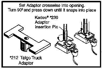 Kadee 212 HO scale Talgo truck adapters