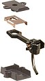 Kadee number 26 HO Scale long centerset couplers with gearboxes
