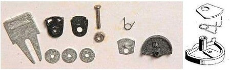 Kadee 454 HO scale swing bracket adapter
