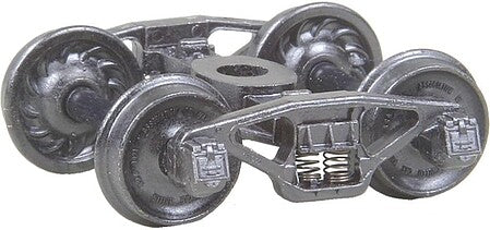 Kadee 557 HO scale Pennsylvania 2D-F8 self-centering trucks with 33-inch ribbed-back wheels