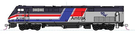HO AMTRAK P42 50TH #160 - product image