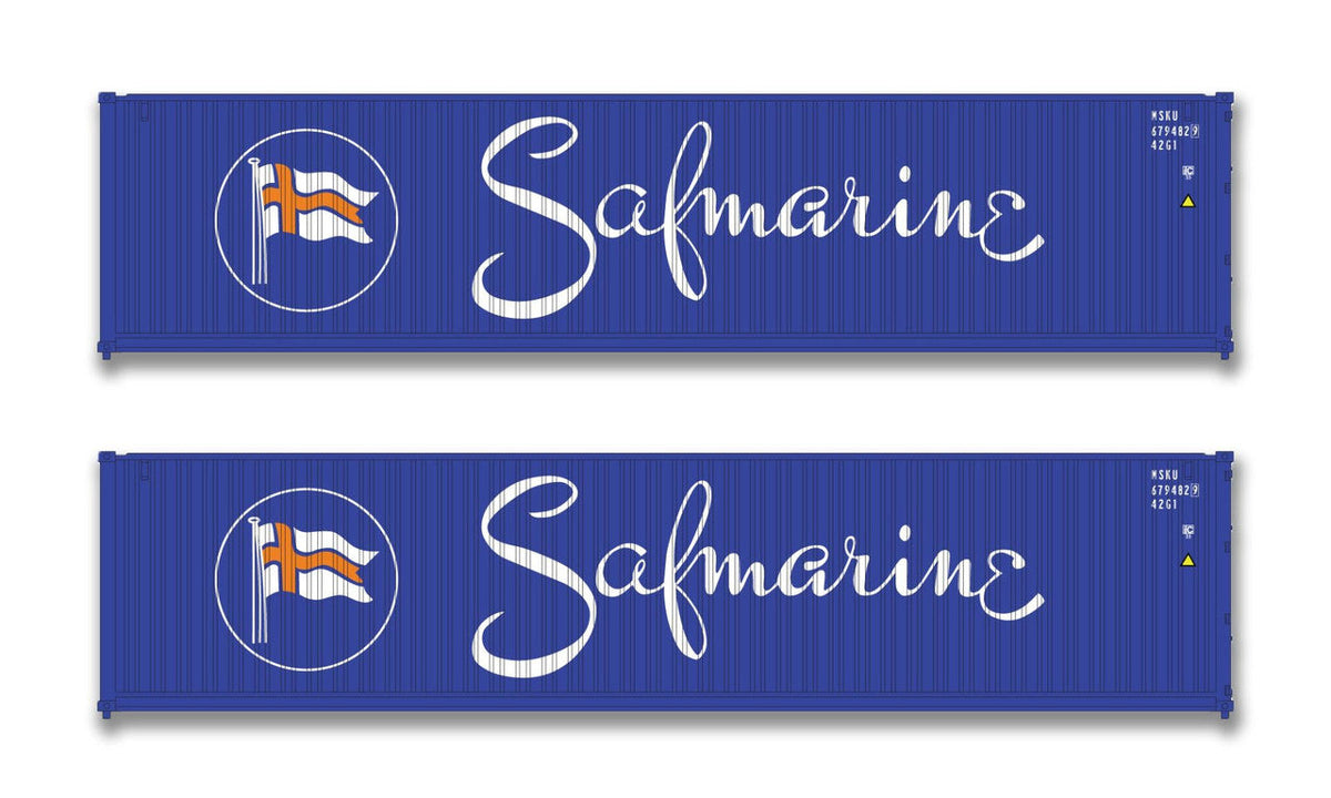 Kato N Scale Safmarine 40-Foot Containers 2-Pack– product image