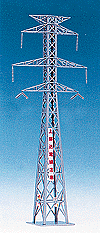 Assembled example of Kato 23-401 N scale electrical tower kit