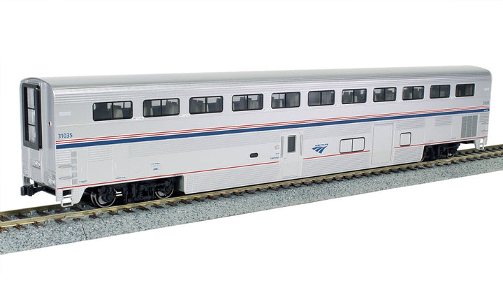 Kato HO Scale Amtrak Superliner I Coach-Baggage Phase VI #31003 w/Pre-Installed Interior Lights — exact product reference