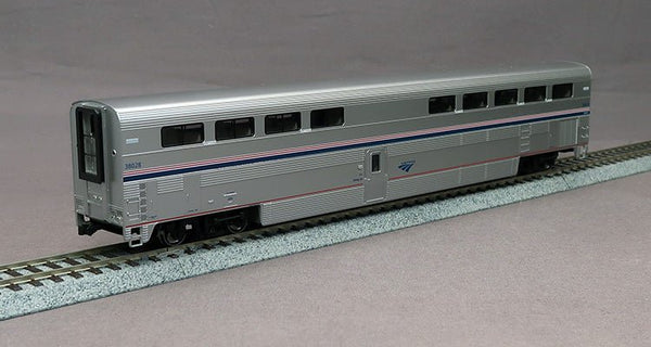 Kato HO Scale Amtrak Superliner I Diner Phase VI #38000 w/Pre-Installed Interior Lights — exact product view