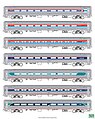 KATO N Amfleet 1 7pc Set All Phases w/Lights #1061051 - product image 2