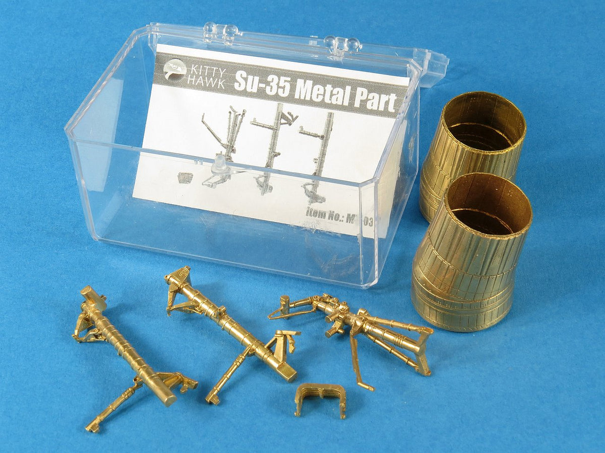 Kitty Hawk KHMT-03 1:48 Sukhoi Su-35 metal landing gear and exhaust upgrade set.