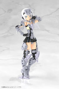 Kotobukiya FG176 Frame Arms Girl Grande Scale Architect model kit, side three-quarter pose; manufacturer CG illustration of assembled model.