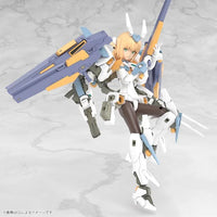 Kotobukiya FG178 Frame Arms Girl Grande Scale Baselard model kit, articulated pose with weapons; manufacturer CG illustration of assembled model.