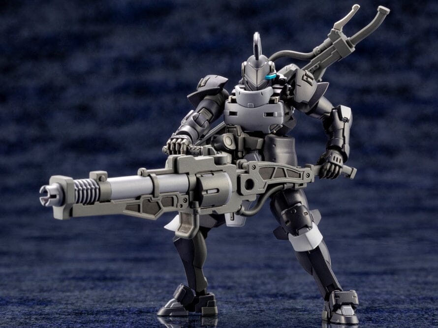 Kotobukiya HG057R Hexa Gear Governor Armor Type Knight Nero 1:24 model kit, front view with cannon. Assembled and painted demonstration model.