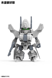 Kotobukiya IW001 Evoroids EVR-01A JET-N model kit, manufacturer CG illustration of assembled unpainted appearance. Assembly required.