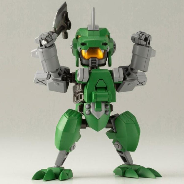 Kotobukiya Evoroids C-REX-11 C-REX model kit, robot-mode action pose; assembly demonstration.