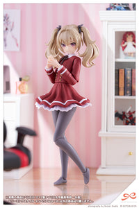 Kotobukiya JK063 Emma Koishikawa Dreaming Style Imperial Rose 1/10 model kit, twin-tail hairstyle in a room display; furniture and background accessories are not included; assembled demonstration.