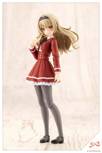 Kotobukiya JK063 Emma Koishikawa Dreaming Style Imperial Rose 1/10 model kit, front view with long hairstyle; assembled demonstration.