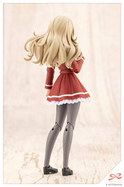 Kotobukiya JK063 Emma Koishikawa Dreaming Style Imperial Rose 1/10 model kit, rear view with long hairstyle; assembled demonstration.