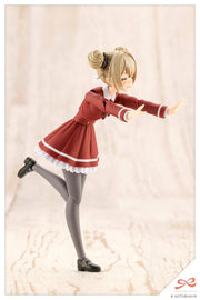 Kotobukiya JK063 Emma Koishikawa Dreaming Style Imperial Rose 1/10 model kit, action pose with bun hairstyle; assembled demonstration.