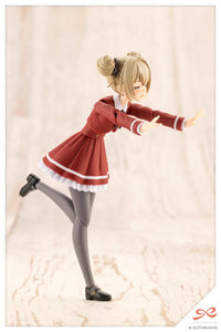Kotobukiya JK063 Emma Koishikawa Dreaming Style Imperial Rose 1/10 model kit, action pose with bun hairstyle; assembled demonstration.