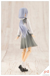 Kotobukiya JK071 Kuon Yakushiji Touou High School Uniform Dreaming Style Diamond Heroine 1/10 kit, rear view and ponytail; assembled and painted demonstration.