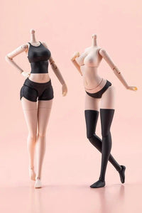 Kotobukiya JK079 Dress Up Body L Color C Ver. 1/10 model kit, two assembled body types, front view.