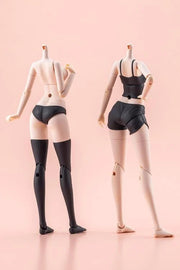 Kotobukiya JK079 Dress Up Body L Color C Ver. 1/10 model kit, two assembled body types, rear view.
