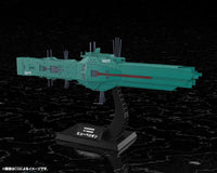 Kotobukiya KP771 Hyperion Free Planets Alliance 13th Fleet flagship 1/3000 model kit, opposite side view; manufacturer CG illustration of assembled model.