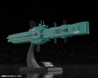 Kotobukiya KP771 Hyperion Free Planets Alliance 13th Fleet flagship 1/3000 model kit, low front view; manufacturer CG illustration of assembled model.