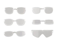 Kotobukiya MV005 After School Glasses Set, six clear miniature glasses styles in 1/10 scale.