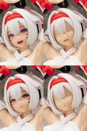 Kotobukiya PV256 ASRA Archer Modelers Edition 2/1 scale figure kit, painted and unpainted face-part examples; assembled and painted demonstration.