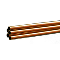 K&S Precision Metals 1145 1/8 inch round brass tube 36 inch 5-piece pack