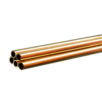 K&S Precision Metals 1146 5/32 inch round brass tube 36 inch 5-piece pack