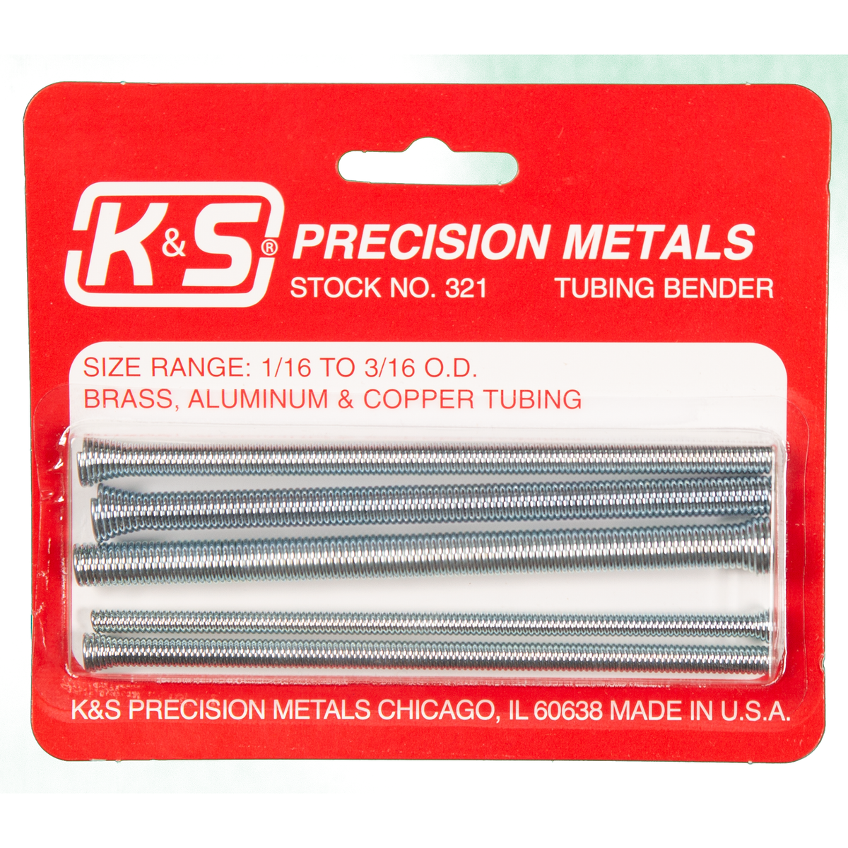 K&S Precision Metals 321 metal tube bender 5-piece set
