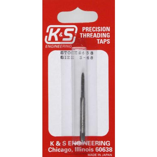 K&S Engineering 438 3-48 threading tap in retail packaging