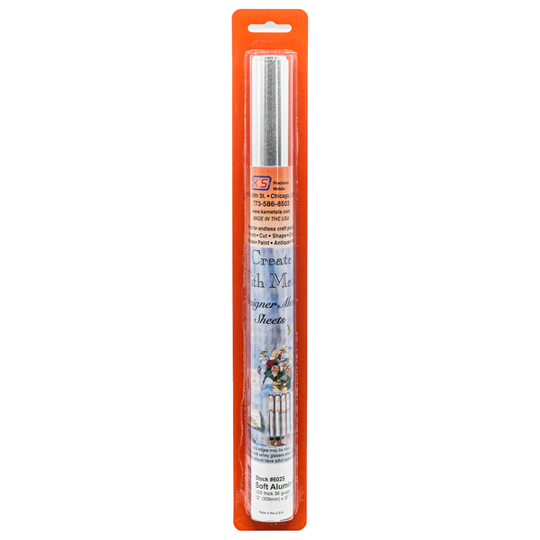 K&S Precision Metals 6025 aluminum crafting foil 0.005 x 12 x 30 inch roll