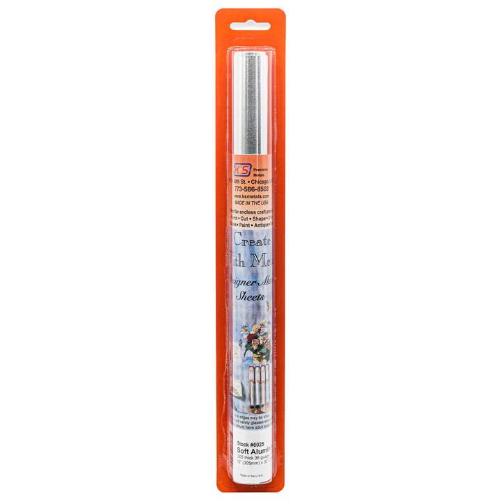 K&S Precision Metals 6025 aluminum crafting foil 0.005 x 12 x 30 inch roll