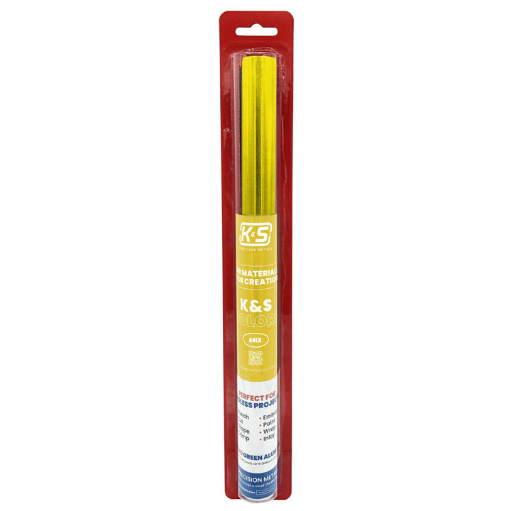 K&S Engineering 6055 gold aluminum crafting foil, one packaged roll
