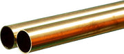 K&S 9225 round brass tube 3/4 inch OD x .029 wall x 36 inch 2 pack