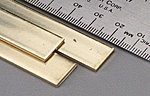 K&S Precision Metals brass strip .064 x .25 x 36 inch 9730