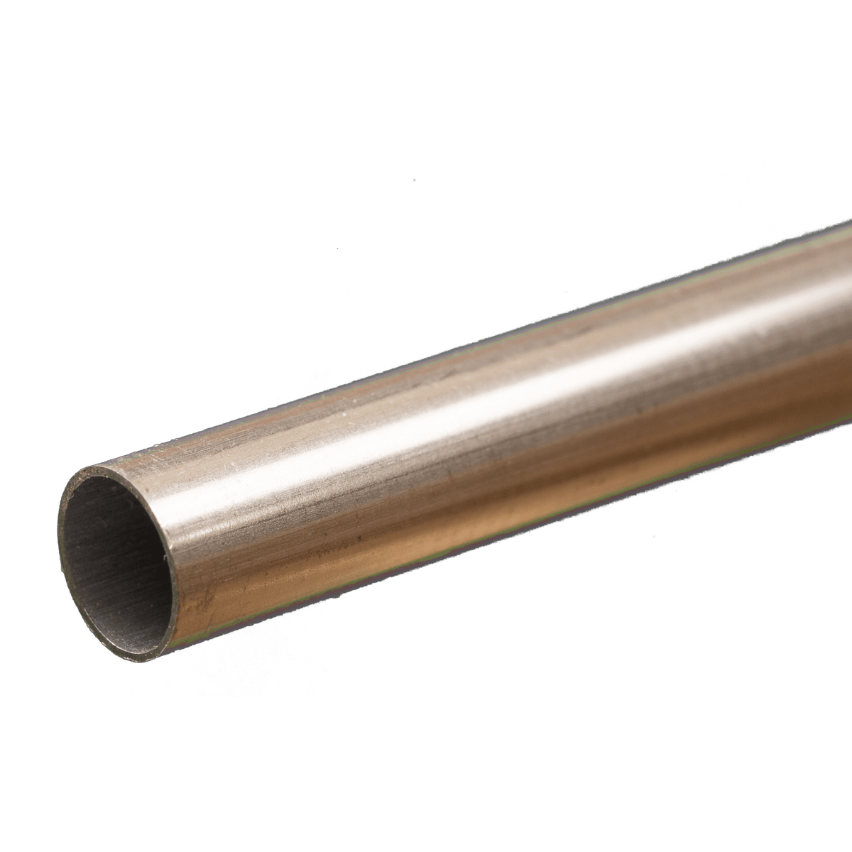K&S 9809 round aluminum tube showing its hollow end