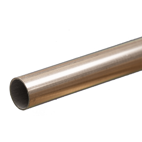 K&S 9809 round aluminum tube showing its hollow end