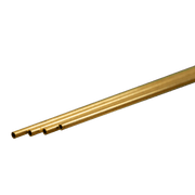 K&S 9831 round brass tubing, 1.5 mm outside diameter, 0.225 mm wall and 300 mm length, manufacturer profile photograph.
