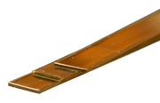 K&S 9841 brass strips, 0.5 mm thick by 12 mm wide — close-up